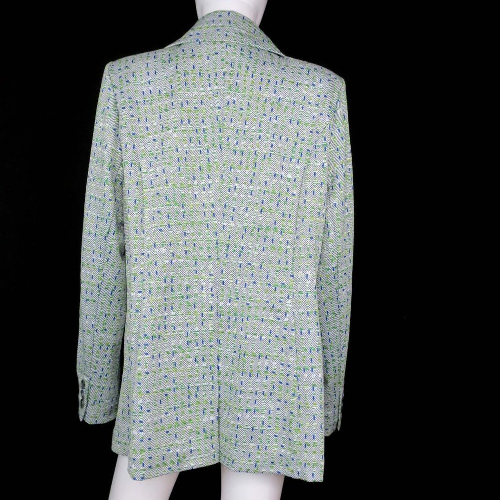 CAbi Presentation Blazer Tweed Jacquard #6251 Career Single Button Women's XL - Picture 5 of 7